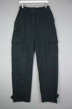 Wilfred Free Aritzia Black Utility Cargo Pants Size 4 High Rise Cotton Twill